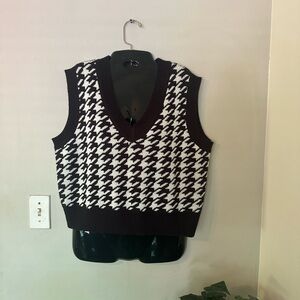 WYNTER Women's V Neck Sleeveless Knitted Sweater Vest XL